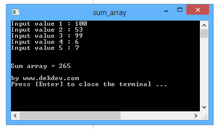 sum-array-int