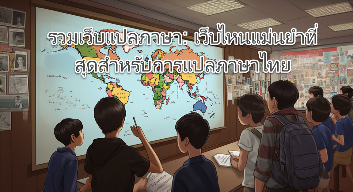 รวมเว็บแปลภาษา ไทย